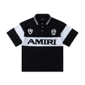 AMIRI Arts District Embroidered Cotton Piqué Polo