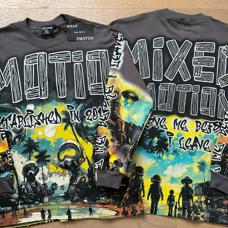 Mixed Emotion Graphic T-Shirt